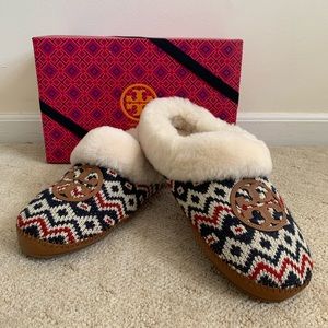 Tory Burch Coley Knit Slip-on Slipper size 9